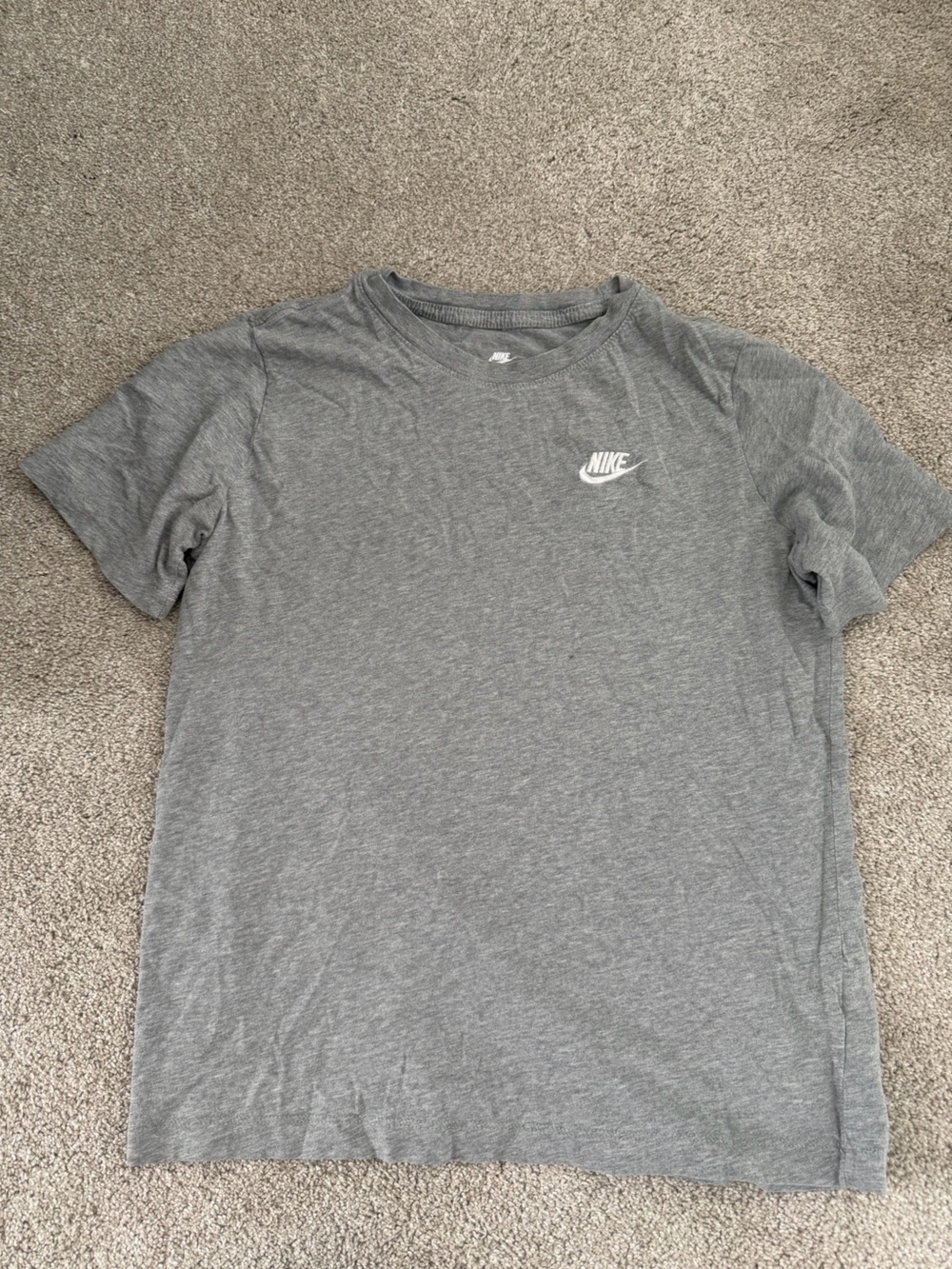 Nike Boys Gray Short Sleeve T-Shirt